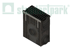Пескоуловитель сборный PolyMax Drive пластиковый ПУC-20.26.60-ПП  с решеткой "шина" чугунной кл. E600 (к-т) 0858007355