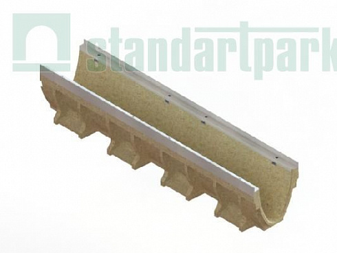 Лоток водоотводный полимербетонные CompoMax Drive DN 150 каскадом  h=210-320 под кл. D,E