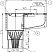 Минимакс-уличный трап для наружного приема воды из ливнестоков DN110/125 с морозоустойчивым запахозапирающим устройством, листвоуловителем и наборными кольцами d 75 - 110мм