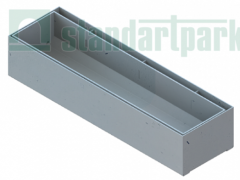 Щелевая насадка Slim Drain ревизионная ТИП 2 L-образная DN100 кл. В125, С250