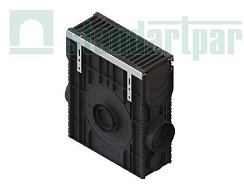 Пескоуловитель сборный DN150 пластиковый PolyMax Drive ПУС-15.21.60-ПП с решеткой чугунной щель кл.C (к-т) 082800733
