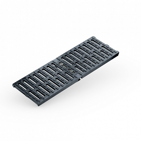 Решетка для канала   Multiline V150 чугунная с прорезями 50-17,3